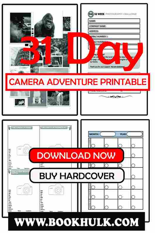 My Camera Adventure : 31 Day Photography Challenge Book